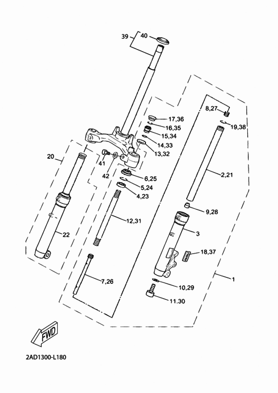 Front fork 1