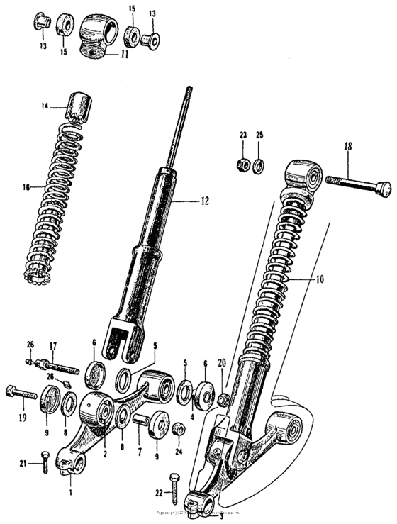 Ca160 front fork