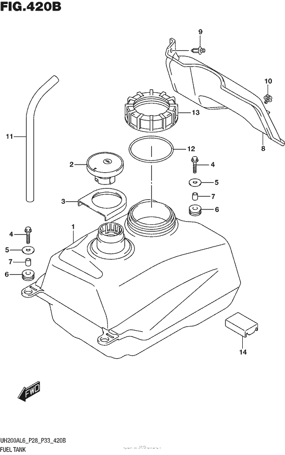 Fuel Tank (Uh200Al6 P33)