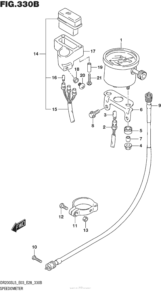 Speedometer (Dr200Sl5 E28)