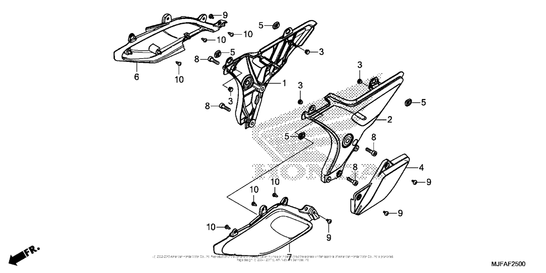 CTX700 Боковые обтекатели