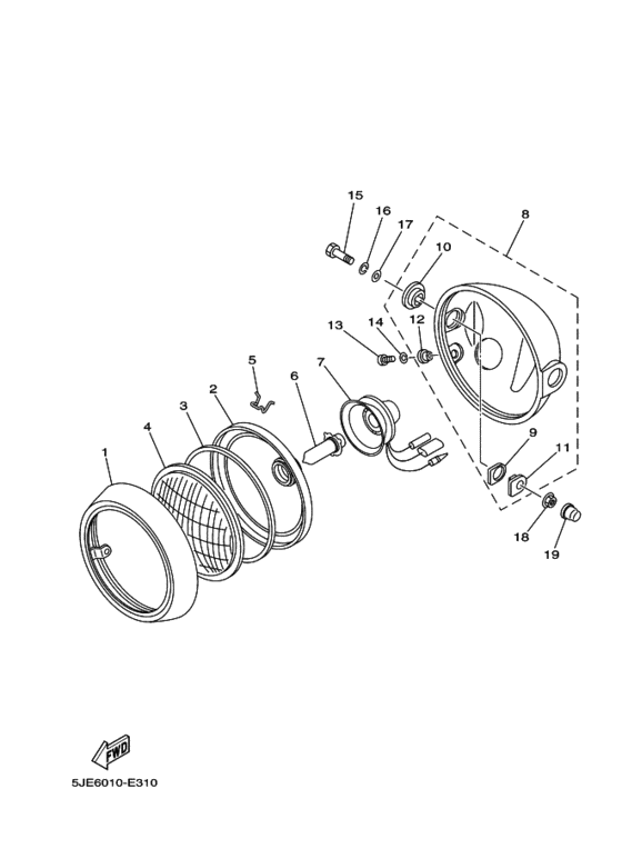 Headlight assy