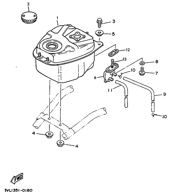 CW50 Топливный бак