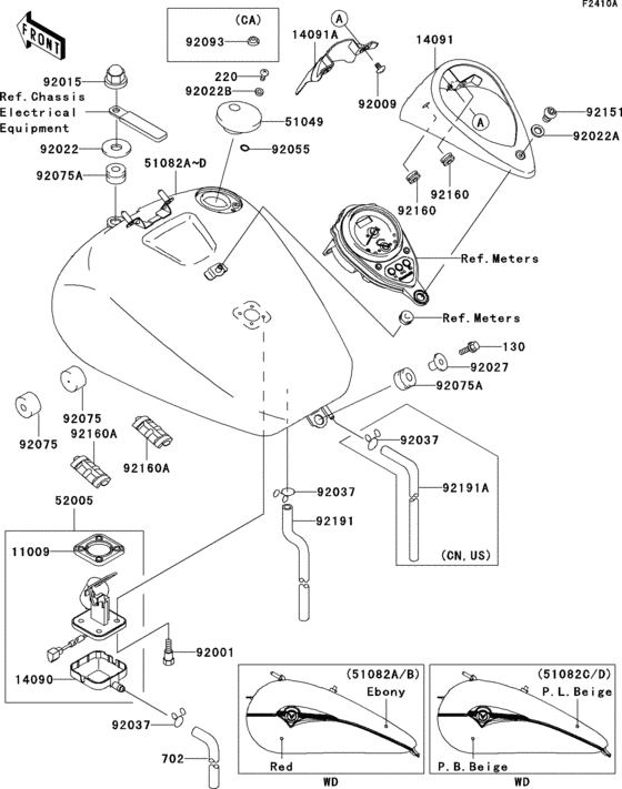 Fuel tank(1/3)(vn1500-l3)