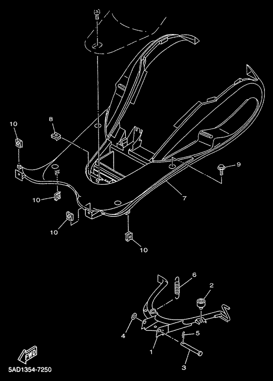 YN50R Stand. footrest