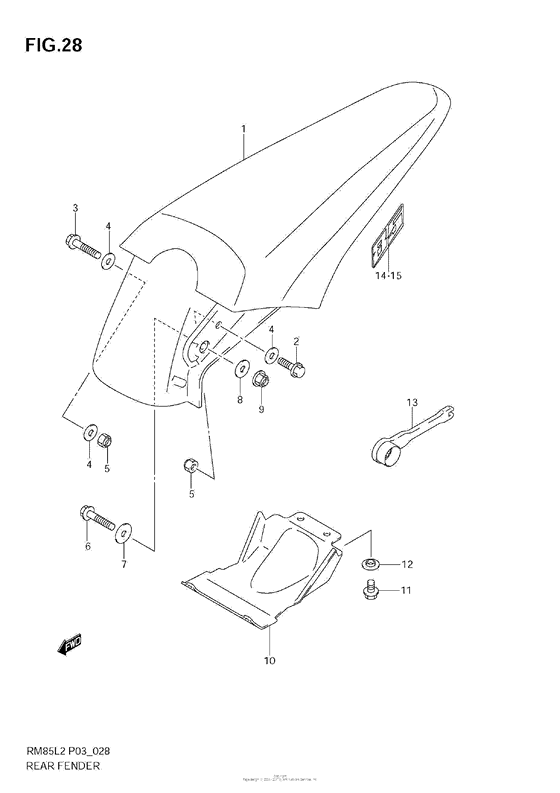 Rear Fender (Rm85)