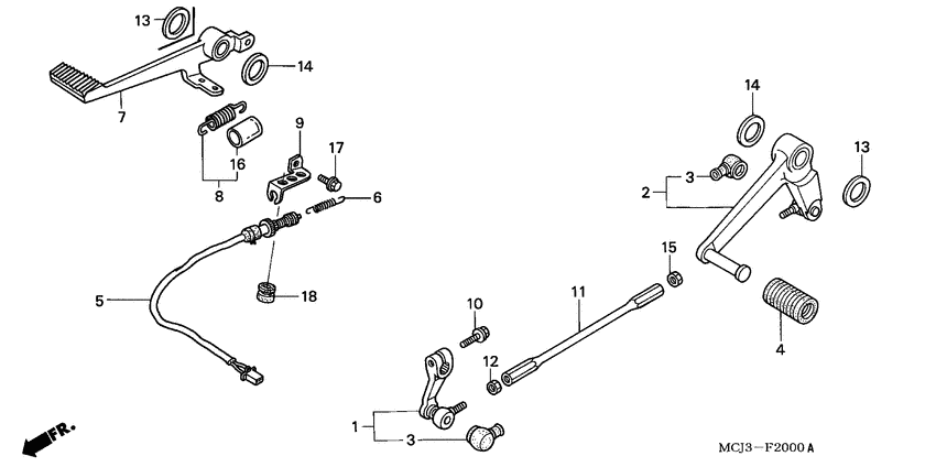 Brake pedal assy