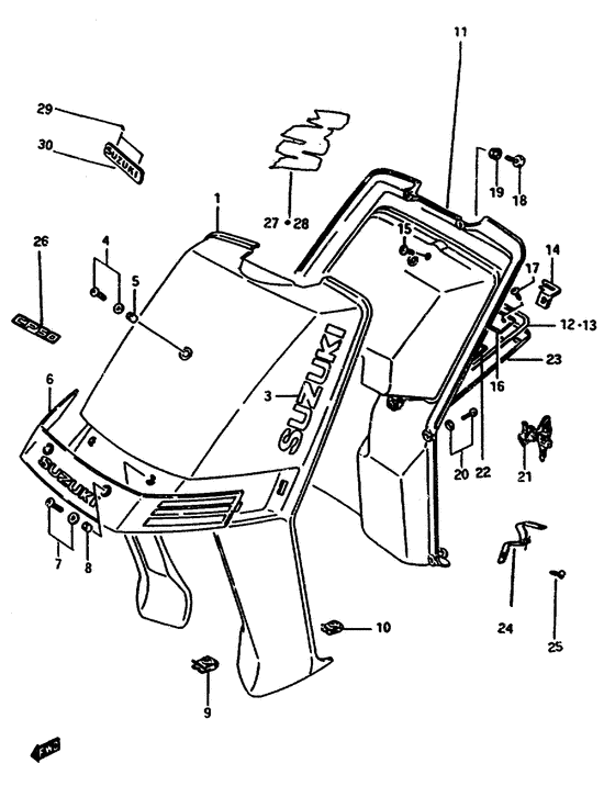 Front leg shield