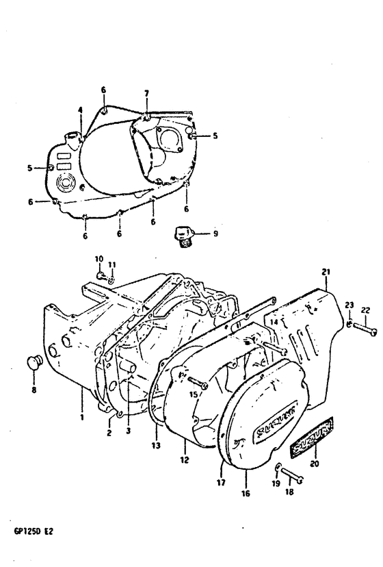 Crankcase cover ass`y  (v