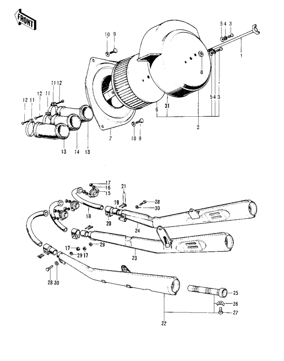 Air cleaner/mufflers