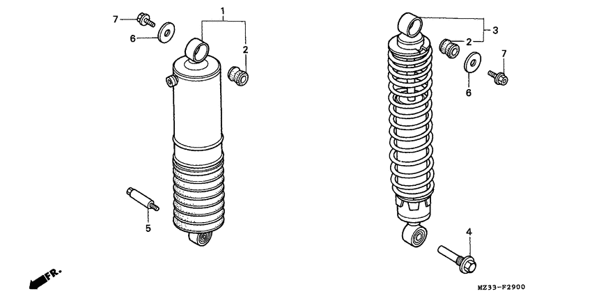 GL1500A Rear cushion