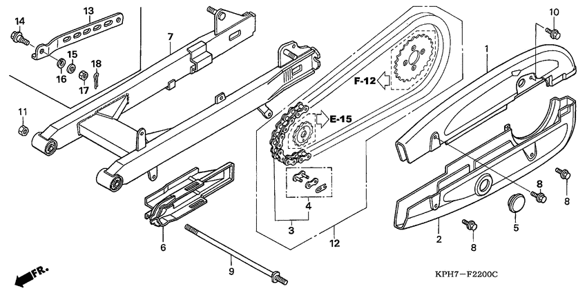 Swingarm/chain case