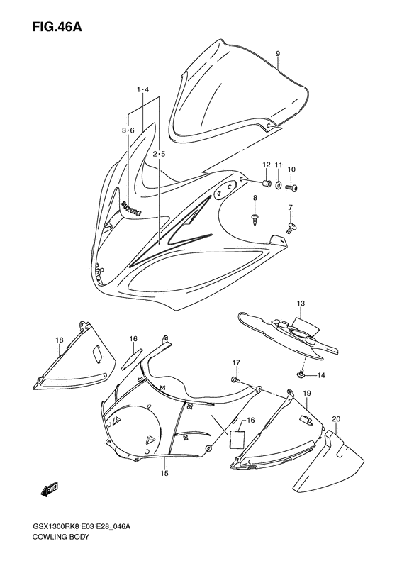 Cowling body