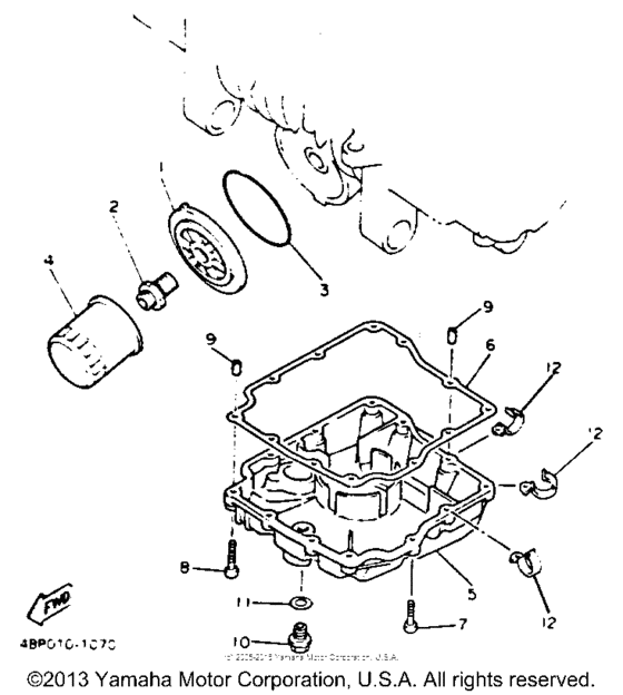 XJ600SDC Масляный фильтр