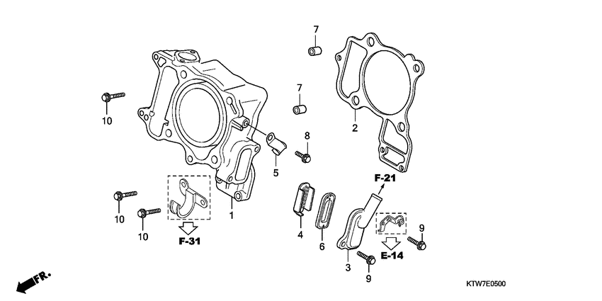SH300R (ABS) Cylinder / reed valve