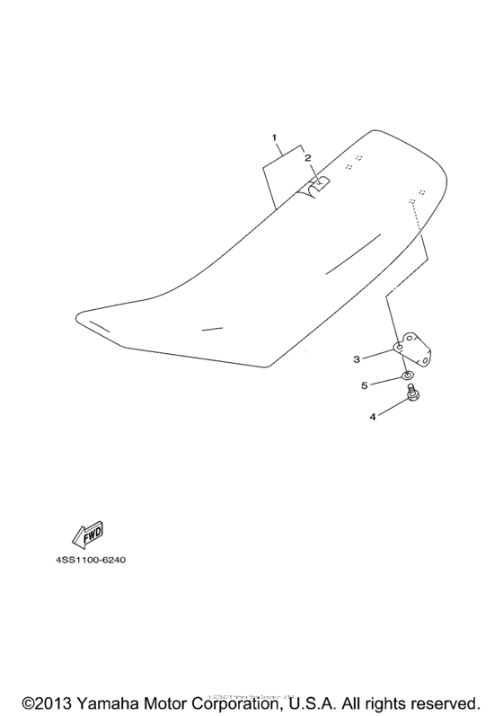 YZ125N1 Сиденье