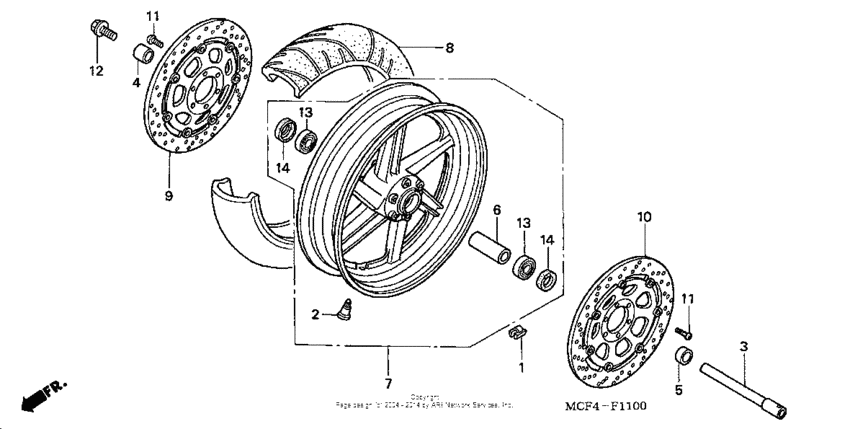 Front wheel ('00-'01)