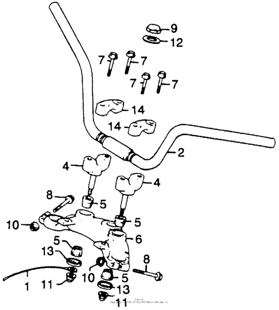 Handlebar + top bridge
