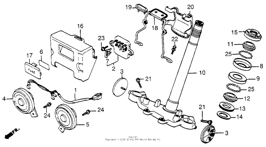 Steering stem + fuse