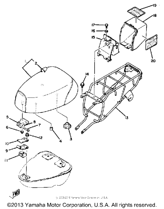 QT50J Сиденье