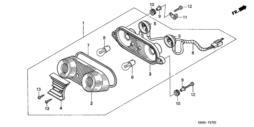 Taillight unit ass`y
