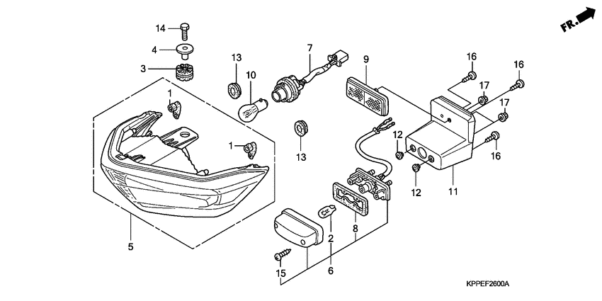 Taillight unit ass`y