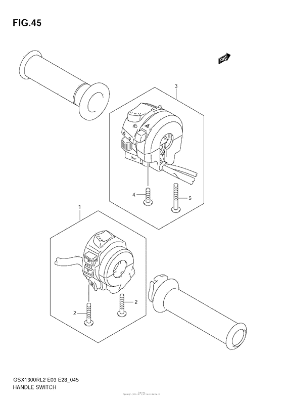 GSX1300R Рулевые переключатели