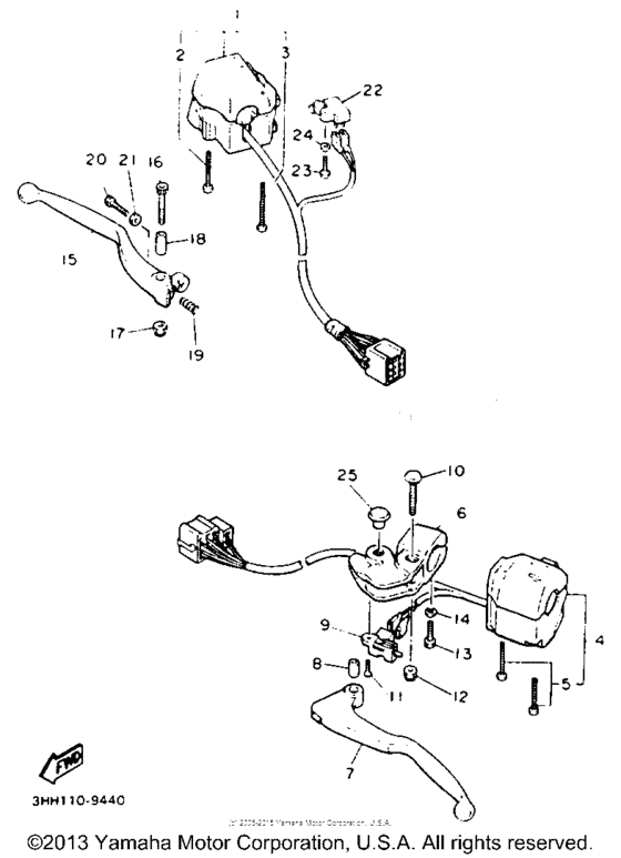 Handle switch - lever