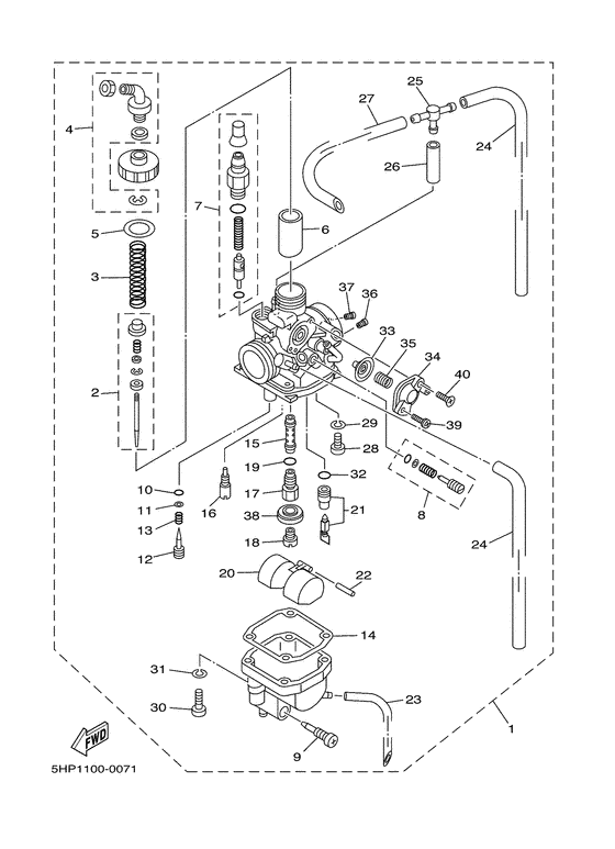 TTR125LS Карбюратор