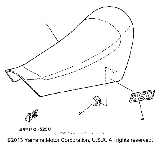 TY350S Сиденье