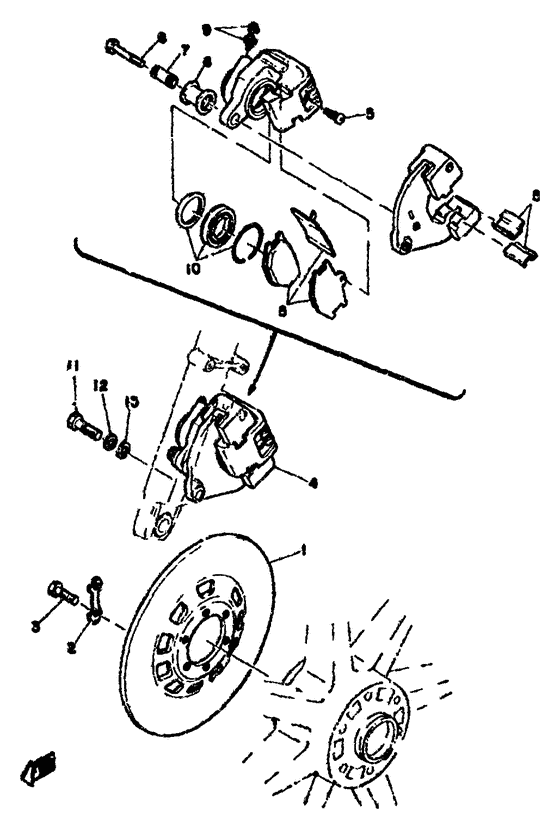 Front brake . caliper