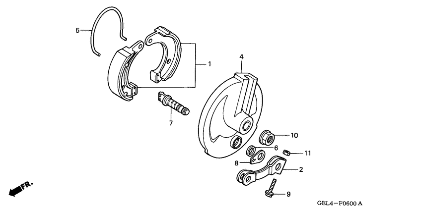 XR50R Передний тормоз