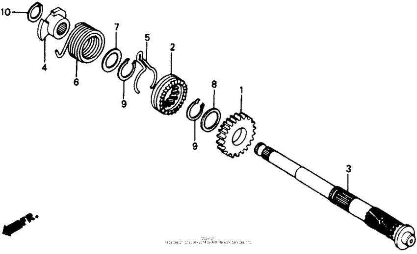 Z50R Кик стартер