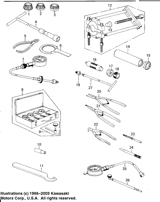 Special service tools "a"
