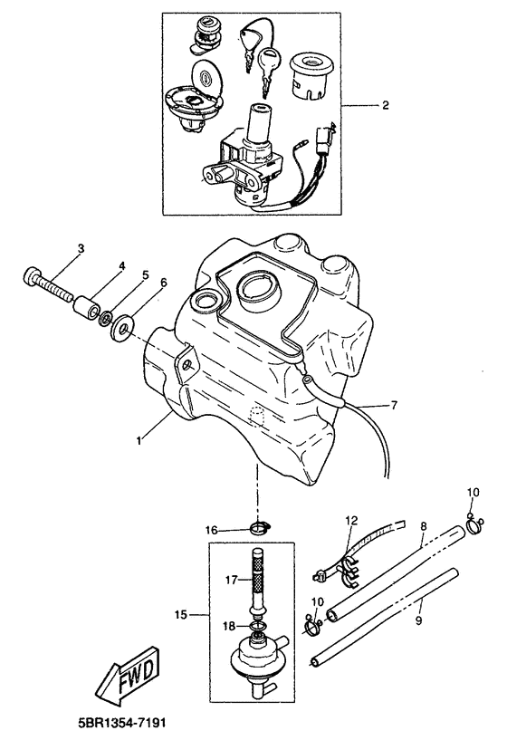 YQ50 Топливный бак