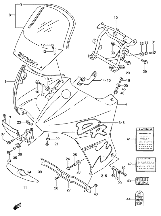 Cowling - label