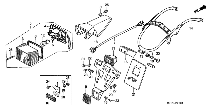 Taillight unit ass`y