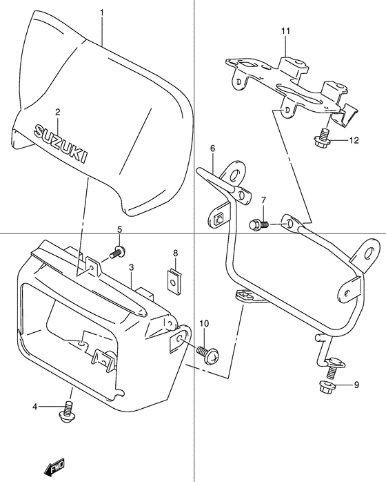 Headlamp cover  front fender