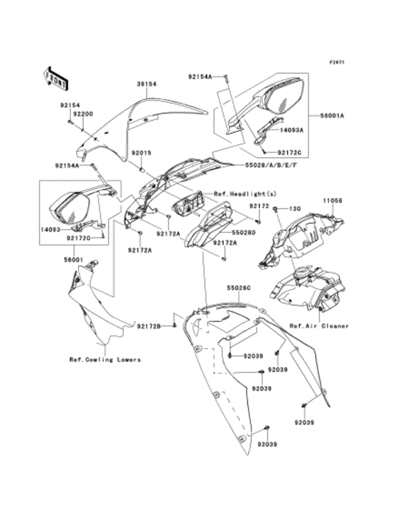 ZX1000 Обтекатели