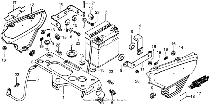 Side cover + battery
