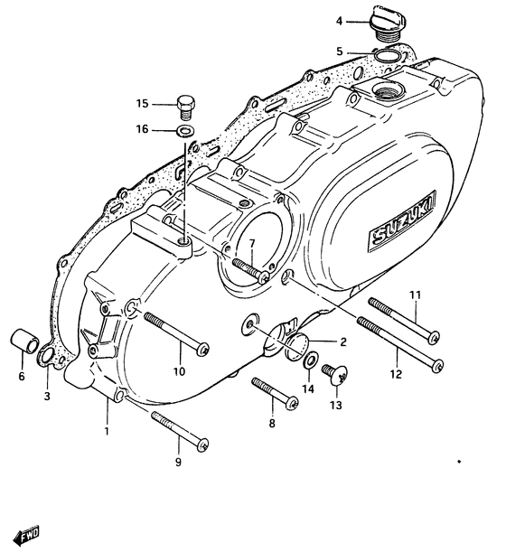 Crankcase cover ass`y  (v