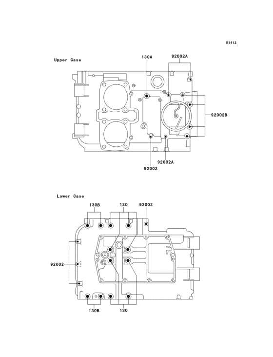 KLE500 Болты крепления картера
