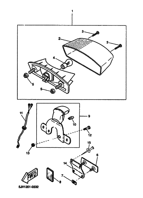 Taillight unit ass`y
