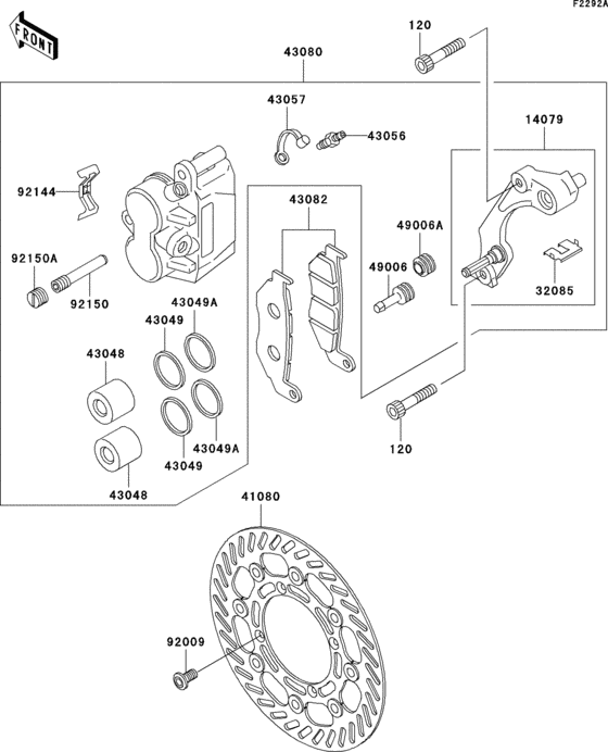 Front brake(klx300-a9)