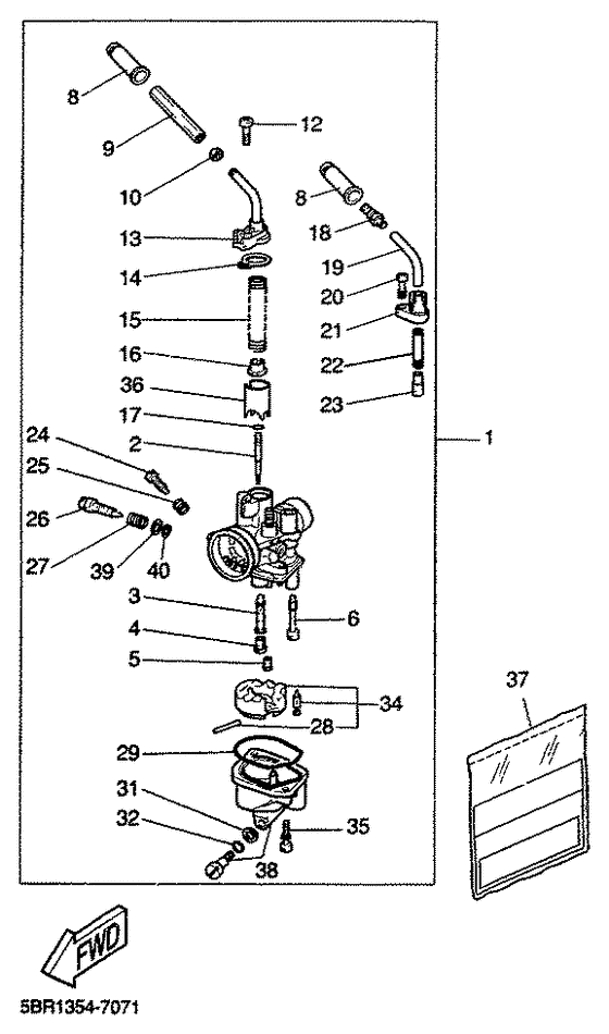 YQ50 Карбюратор