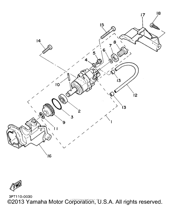 PW50P Масляный насос