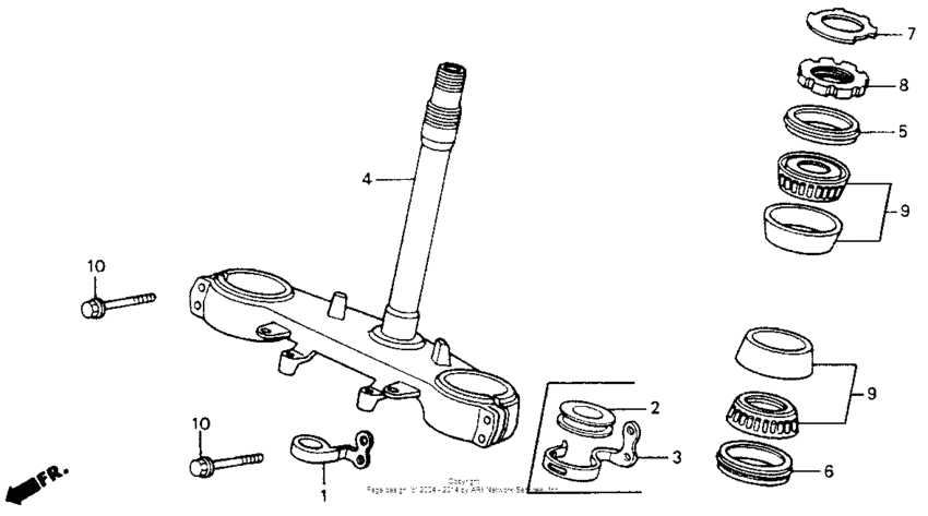 Steering stem 90-93