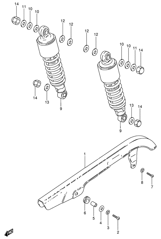 Chain case - shock absorber
