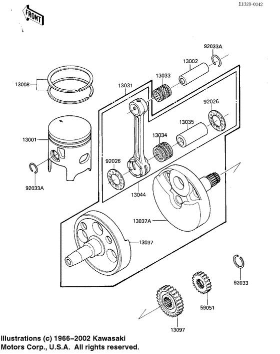 Crankshaft/piston
