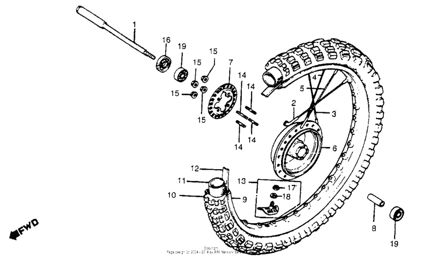 Front wheel 81